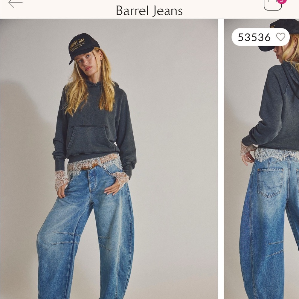 We The Free Good Luck Barrel Jeans